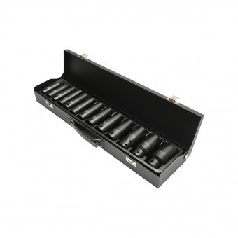 Set 13 tubulare de impact lungi 1/2 mm Hoteche