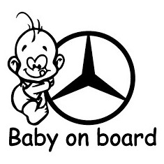 Baby on board Mercedes
