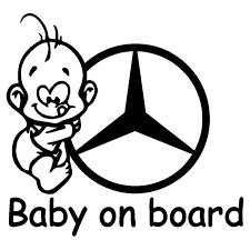 Baby on board Mercedes