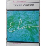 TEXTE CRITICE-EUGEN LOVINESCU-189217