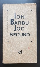 Joc secund - Ion Barbu foto