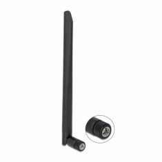 Antena 5G 3.4 - 3.8 GHz SMA plug 5 dBi 20cm omnidirectional, Delock 12638