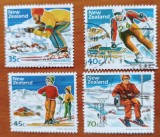 NEW-ZEELANDA-''SRORTURI de IARNA''- LOT =4v.-vezi-Scan