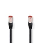 Cablu SFTP Cat6 30m negru RJ45 tata - RJ45 tata Nedis