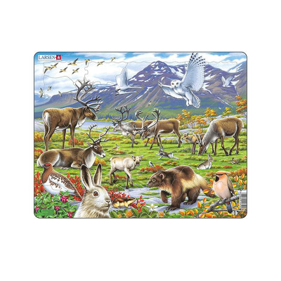 Puzzle maxi Stepa nordica, orientare tip portret, 50 de piese, Larsen EduKinder World foto