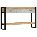 Cumpara ieftin Masă consolă, 130 x 30 x 76 cm, lemn masiv de mango
