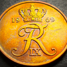 Moneda 5 ORE - DANEMARCA, anul 1969 * cod 4268 B = A.UNC PATINA SUPERBA