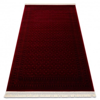 ORIENT 2958 covor visiniu / negru Cadru, clasic, oriental, cu franjuri, 200x290 cm foto