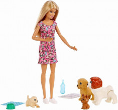 PAPUSA BARBIE SET CU CATELUSI foto