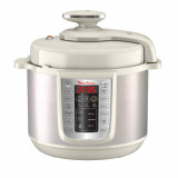 Oala sub presiune electrica multifunctionala Moulinex One Pot CE505A10, 1200 W, 6 l, Alb