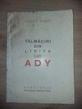 Talmaciri din lirica Ady- Costa Carei