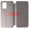 Husa Flip Tip Carte OPPO A74 4G, Piele Ecologica, Protectie 360, Inchidere Magnetica, Gri Fossil
