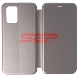 Husa Flip Tip Carte OPPO A74 4G, Piele Ecologica, Protectie 360, Inchidere Magnetica, Gri Fossil