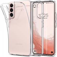 Husa pentru Samsung Galaxy S22 5G S901, Spigen, Liquid Crystal, Transparenta foto