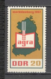 D.D.R.1967 Targul de agricultura Markkleeberg SD.214, Nestampilat