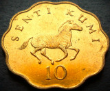 Cumpara ieftin Moneda exotica 10 SENTI KUMI - TANZANIA, anul 1981 *cod 4176 - UNC din FASIC!, Africa