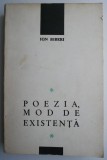 Poezia, mod de existenta &ndash; Ion Biberi (cu sublinieri)