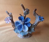 FLORI - produs vechi romanesc, bibelou vechi, ceramica portelan, piesa superba