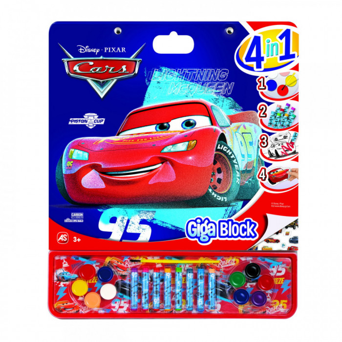 Cars set pentru desen giga block 4 in 1