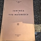 Junimea I. Titu Maiorescu - C. Enciu cu dedicatie