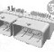 Conector auto, CMC, 80 (16+64) pini, MOLEX - 502225-0801