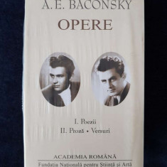 A.E. Baconsky – Opere I, II. Poezii, Proza, Versuri (Academia Romana, 2 vol.)