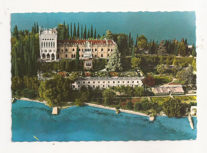 FA51-Carte Postala- ITALIA - Lago di Garda, Villa Borghese, necirculata 1968