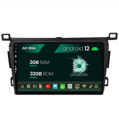 Navigatie Toyota RAV4 (2013-2018), Android 12, A-Octacore 2GB RAM + 32GB ROM, 10.1 Inch - AD-BGA10002+AD-BGRKIT092 foto