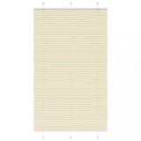 vidaXL Jaluzea plisată Crem 115x200 cm Lățime țesătură 114,4 cm