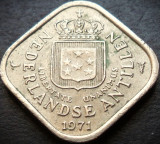 Moneda exotica 5 CENTI - ANTILELE OLANDEZE (Caraibe), anul 1971 * cod 2864