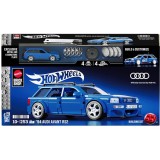 Set de constructie si masina metalica, Brick Shop, Hot Wheels, 94 Audi Avant RS2, JGR28