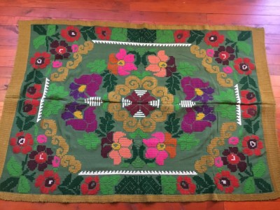 arta / traditie / rustic / design - Cuvertura , Macat , Scoarta , Patura taraneasca realizata manual la razboiul de tesut ! foto