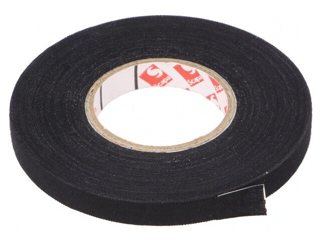 Bandă Textilă Neagră 9mm x 25m