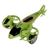 Elicopter Jucărie Stunt Action, Model Acrobatic, Culoare Verde, 15 cm, Plastic, Oem