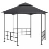 VidaXL Pavilion cu pereți laterali, antracit, 3,1x2,7 m