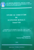 Studii Si Cercetari De Economie Rurala - Valentin-mihai Bohateret ,557598