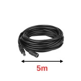Cablu de alimentare, extensie 2, 3, 5m pentru camere de supraveghere CCTV 12V - 5M