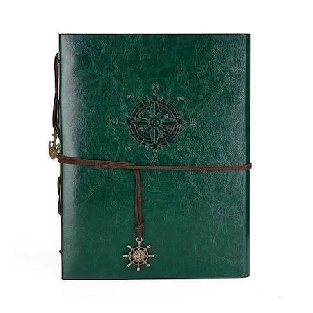Jurnal de calatorie Vintage, 150x100 mm, A6 - Vernil
