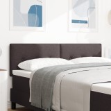 vidaXL Cap de pat LED tapițat, maro &icirc;nchis, 80 cm