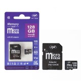 Cumpara ieftin Aproape nou: Card de memorie MicroSD PNI 128GB cu adaptor SD, Clasa 10, 80 Mb/s, V3