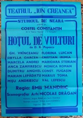 QW13 - Afise - tematica cultura - Hotul de vulturi - DR Popescu - Teatrul national - 1983