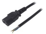 Cablu Alimentare IEC C13 PVC 1,5m Negru 10A 250V