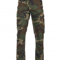 Pantaloni US BDU Slim Fit Woodland Mil-Tec XXL