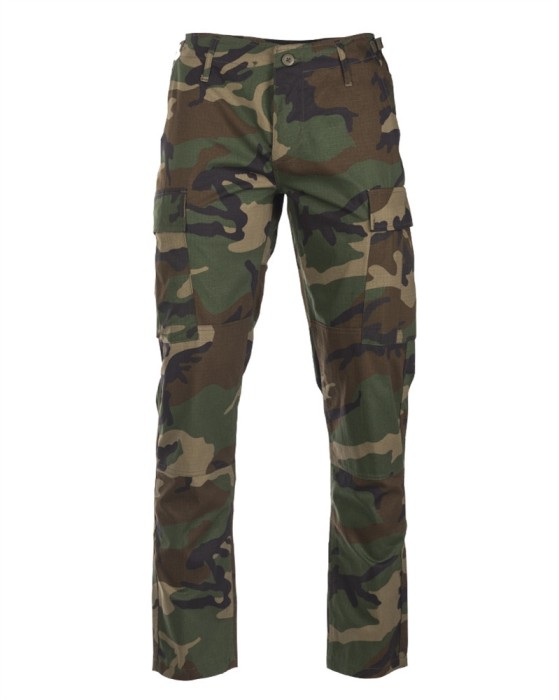 Pantaloni US BDU Slim Fit Woodland Mil-Tec XXL