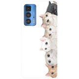 Husa compatibila cu Motorola G100 model Just pet us, Silicon, TPU, Viceversa, Transparent, Carcasa