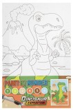 Tablou pictez pe numere - Dinozaur vesel, Grafix