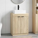Cumpara ieftin Dulap pentru Chiuveta de Baie Stejar Sonoma 54 x 41 x 99,5 cm