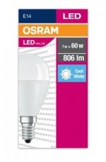 Bec LED Osram Value Classic P, E14, 7W (60W), 806