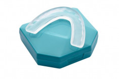 Set 2 gutiere Bruxism Oz Denta Ruby aroma Menta impotriva scrasnitului din dinti + cutie protectie foto