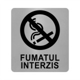 Placuta din aluminiu pentru fumatul interzis